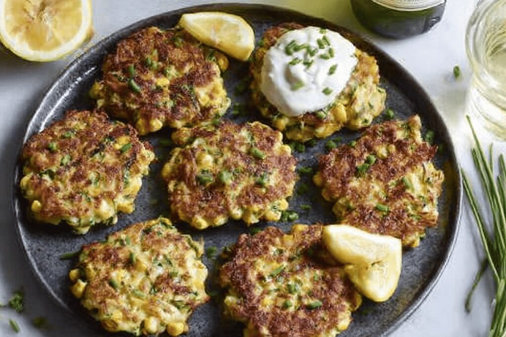 Crispy Chicken Zucchini Fritters Recipe