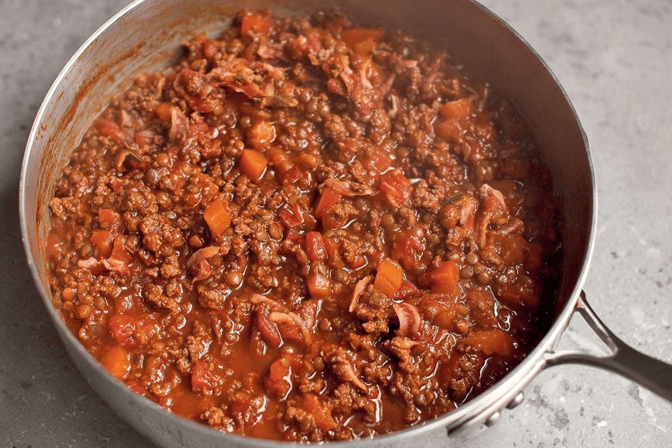 Delicious 50-50 Bolognese Recipe by Jamie Oliver