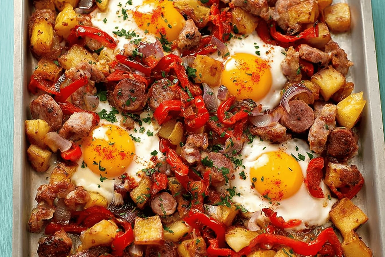 Delicious Baked Sausage Breakfast Hash Recipe