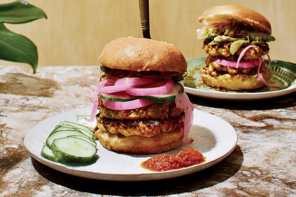 Delicious Chicken Satay Burger Recipe