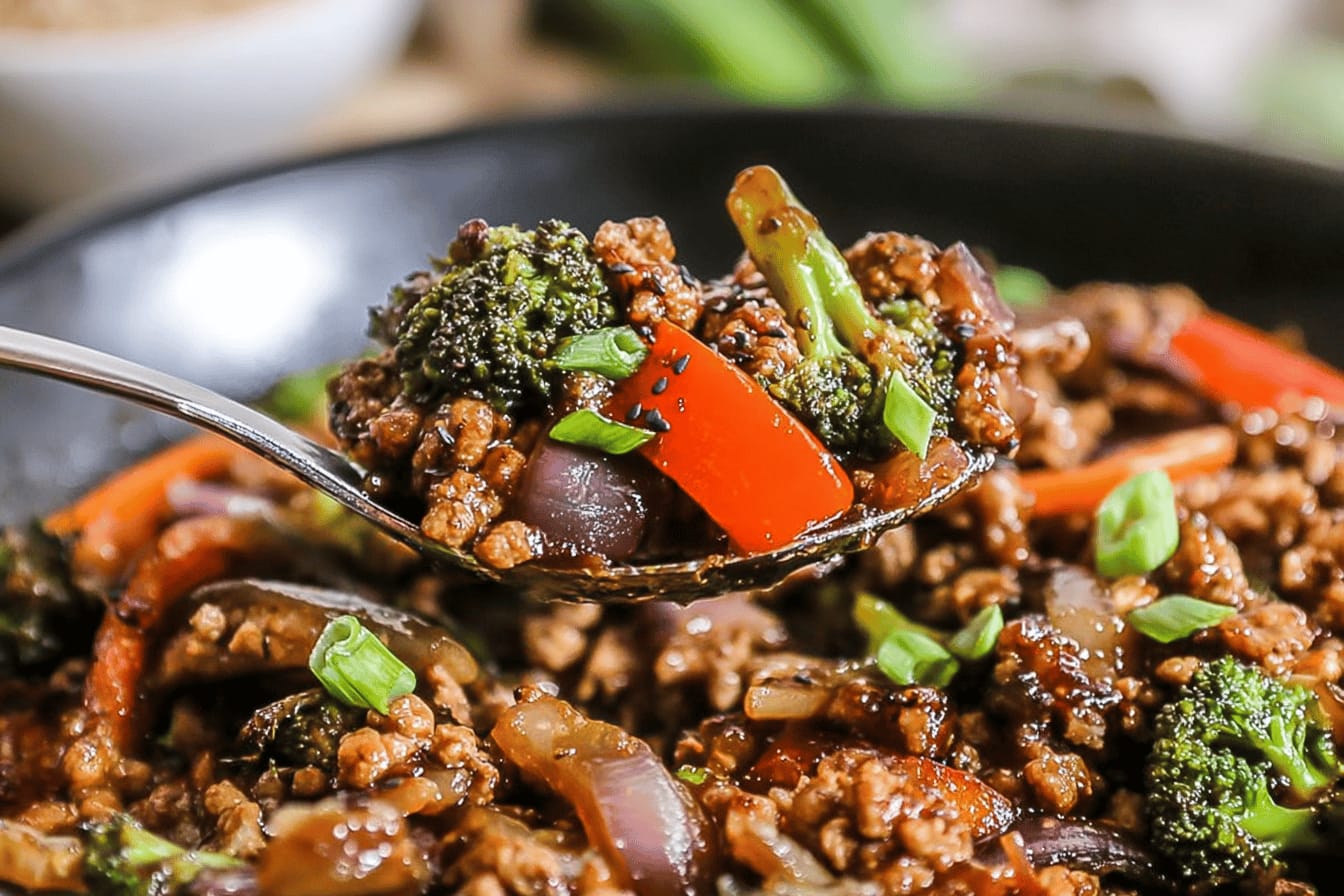 Easy Ground Chicken Stir Fry Recipe