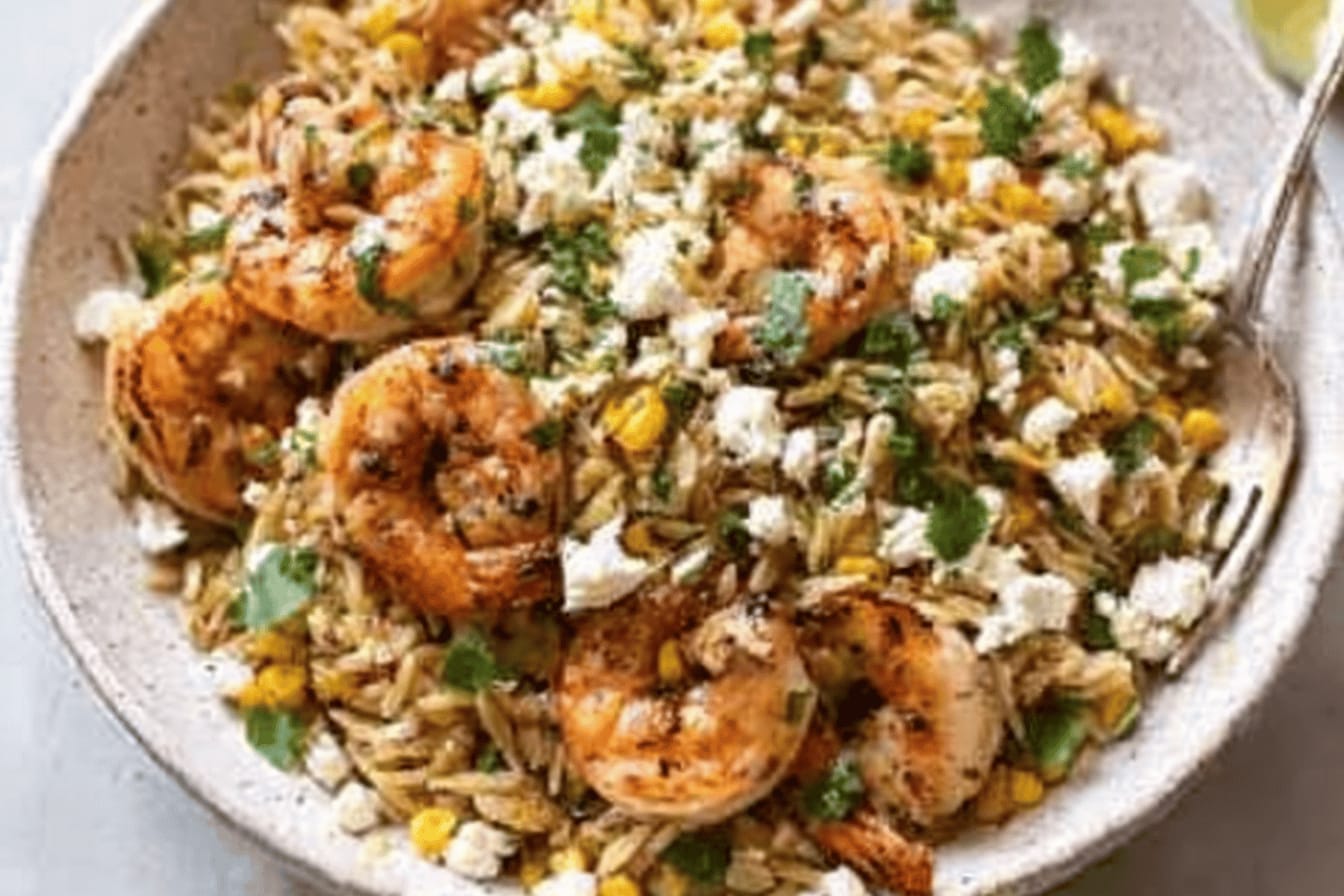 Grilled Shrimp With Orzo Recipe Delight