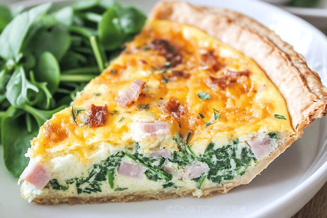 Ham and Spinach Quiche Easy Family Recipe