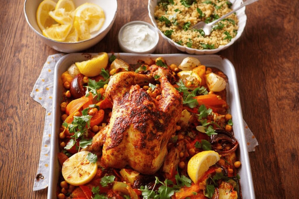 Harissa Roast Chicken Traybake Recipe