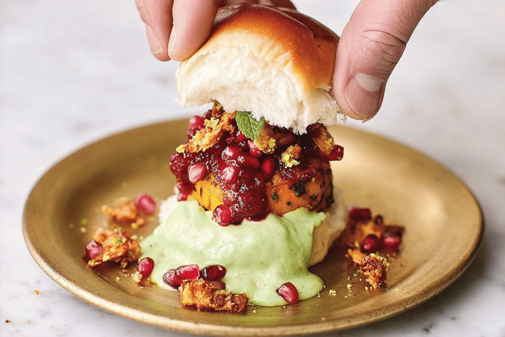 Indian-Style Sweet Potato Chip Butty Recipe