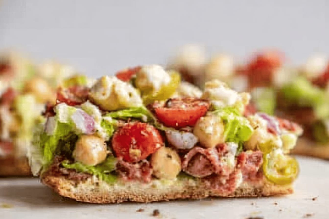 Italian Chopped Salad Pizza Recipe