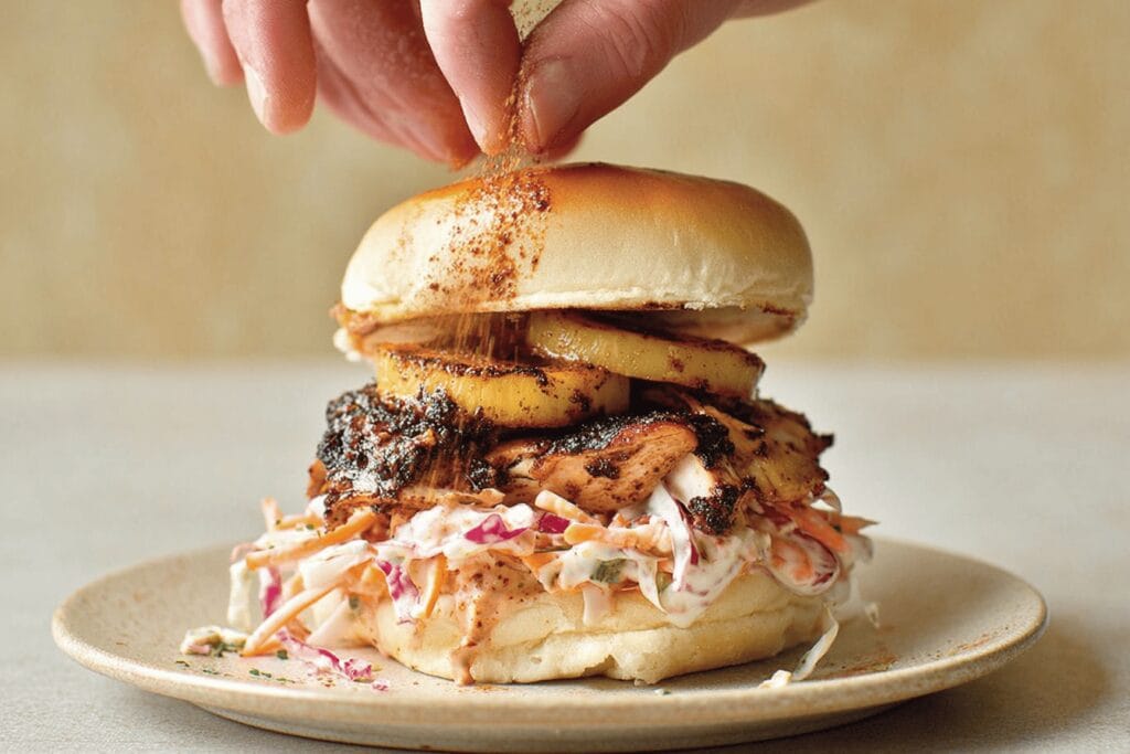 Jerk Spiced Chicken in a Bun Recipe