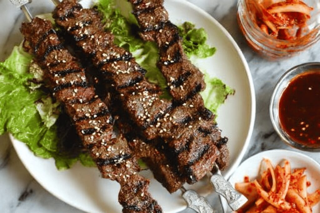 Korean Beef Kabobs Recipe for Grilling