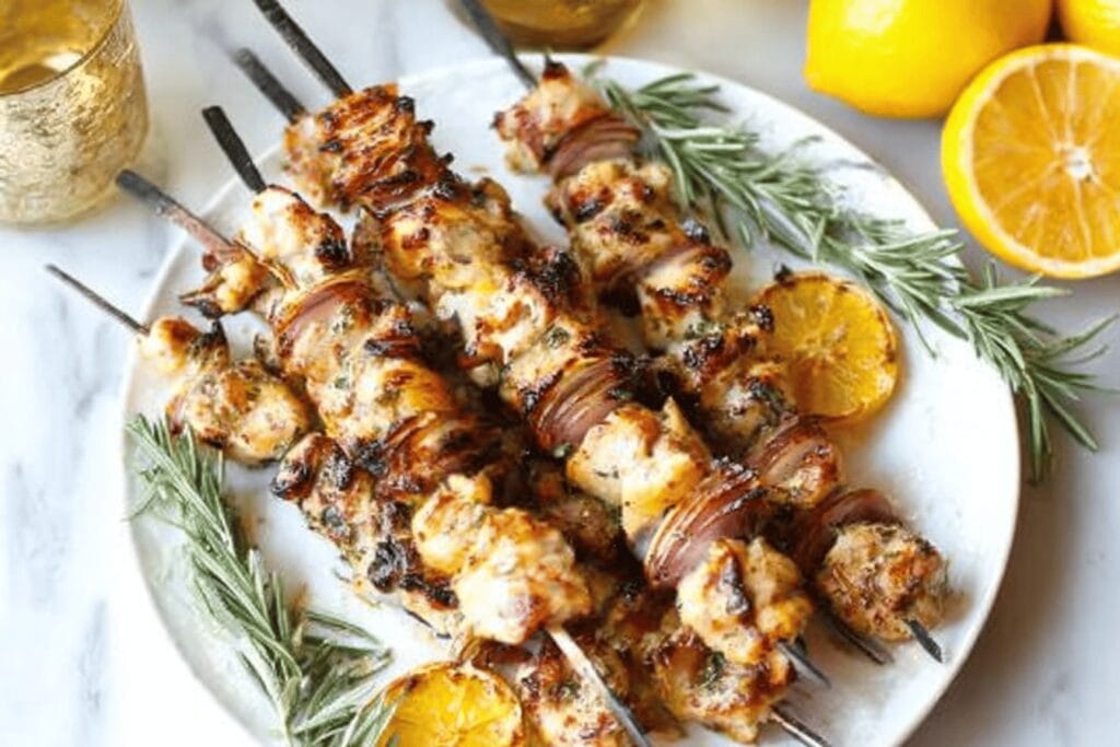 Lemon Garlic Chicken Kabobs Delightful Recipe
