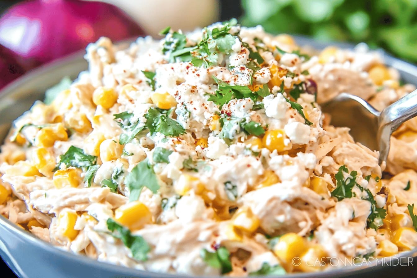 Mexican Street Corn Chicken Salad Recipe
