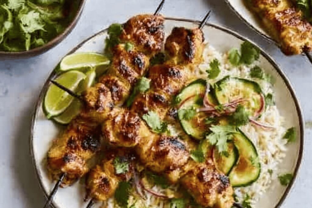 Peanut Chicken Kabobs Recipe Delight