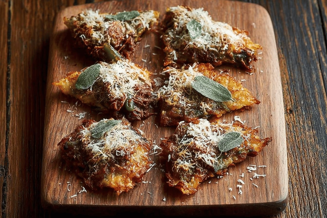 Potato Parmesan Sage Rostis with Beef Bourguignon