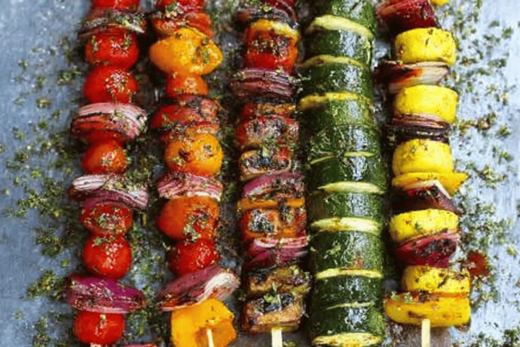 Rainbow Vegetable Kabobs for Vibrant Grilling