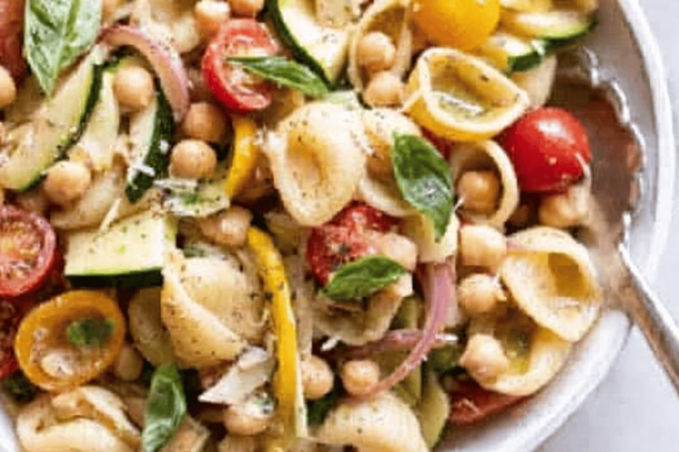 Refreshing Summer Chickpea Pasta Salad Recipe