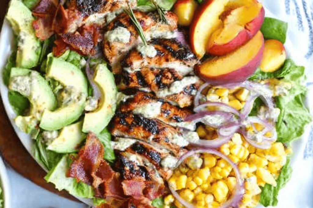 Rosemary Chicken and Peach Salad Recipe