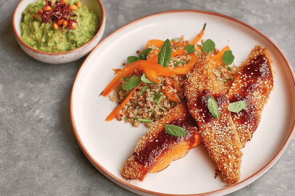 Sesame Seared Salmon Recipe by Jamie Oliver