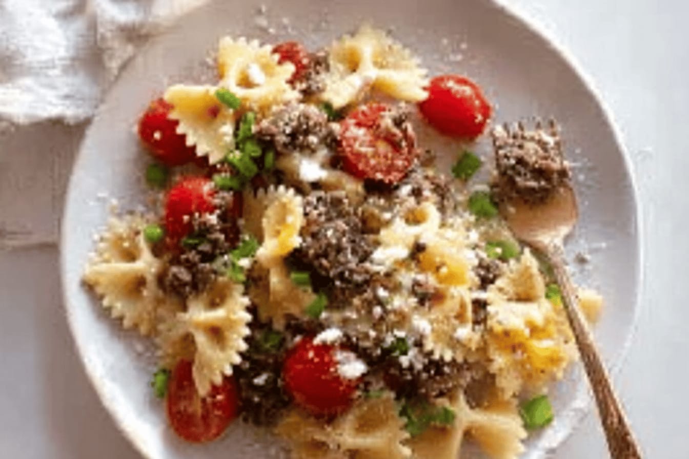 Sheet Pan Cheeseburger Pasta Recipe Delights Families