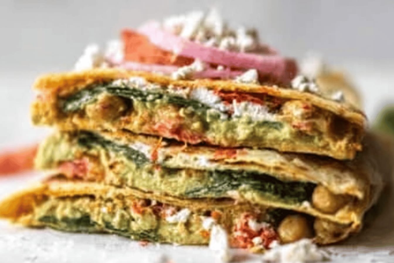 Smashed Chickpea Tortilla Wrap Recipe