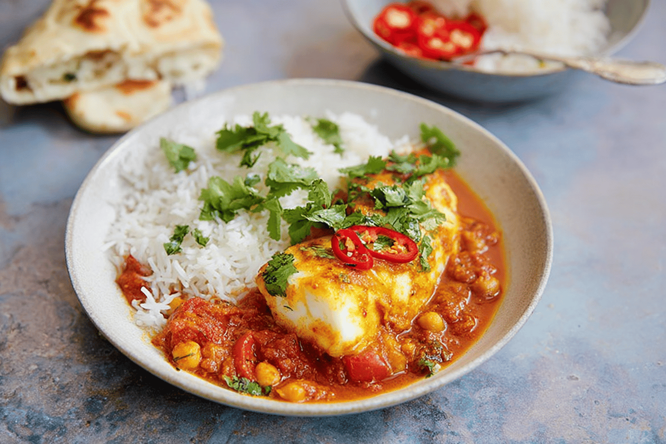 Speedy Cod Curry Recipe by Jamie Oliver