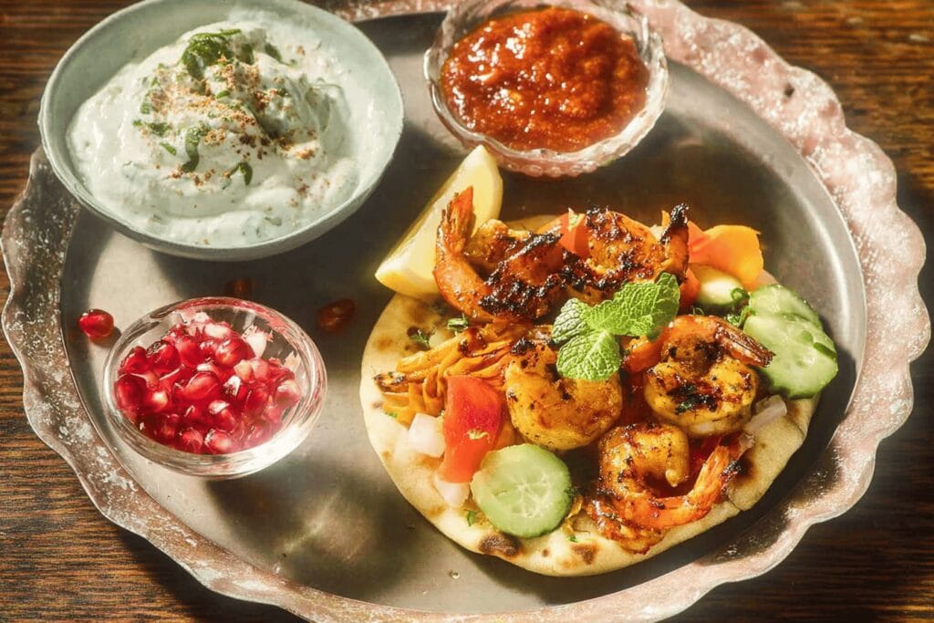 Spiced Prawn Flatbreads with Flavorful Twist