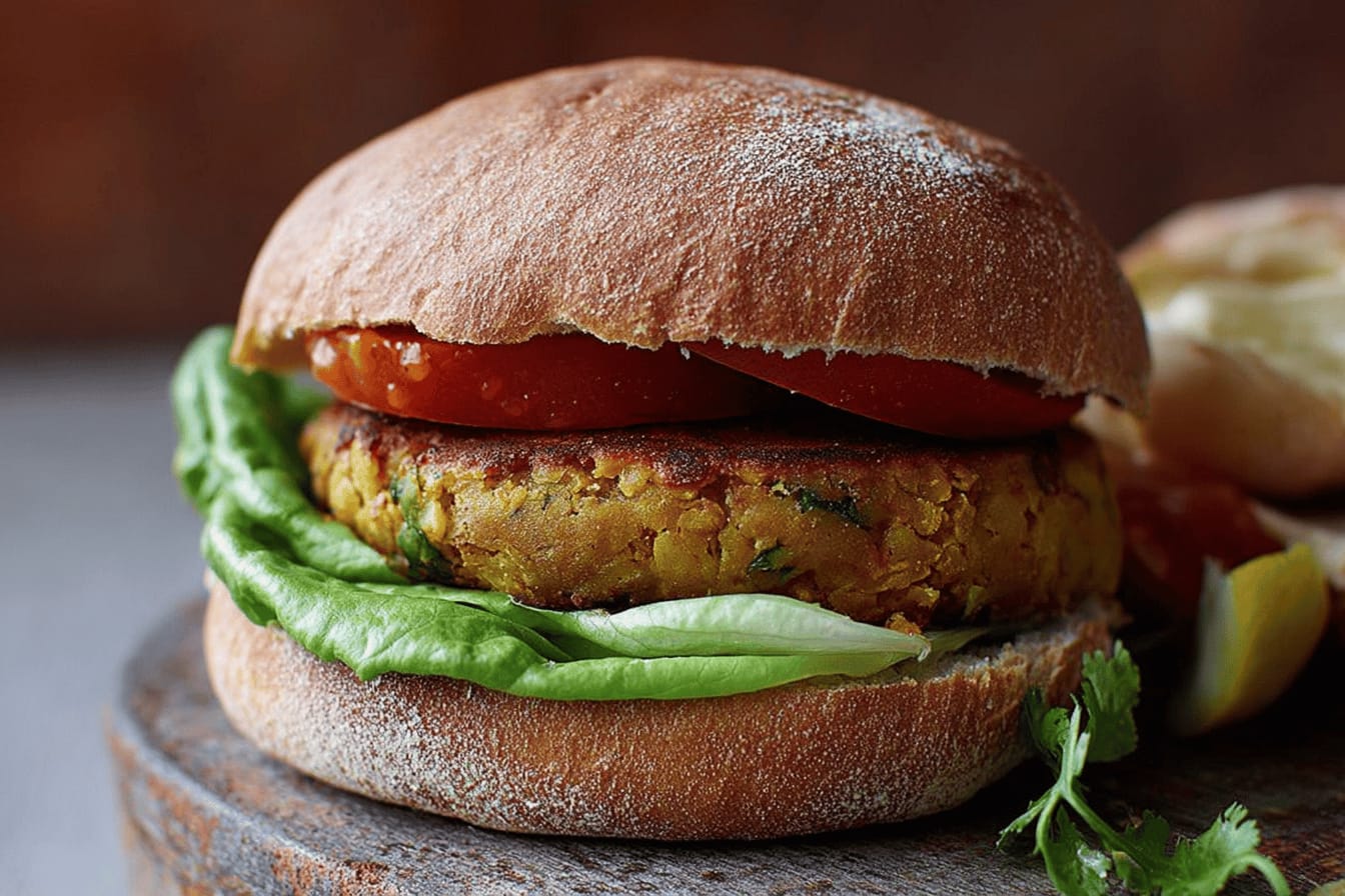 Spicy Corn and Chickpea Burgers Recipe