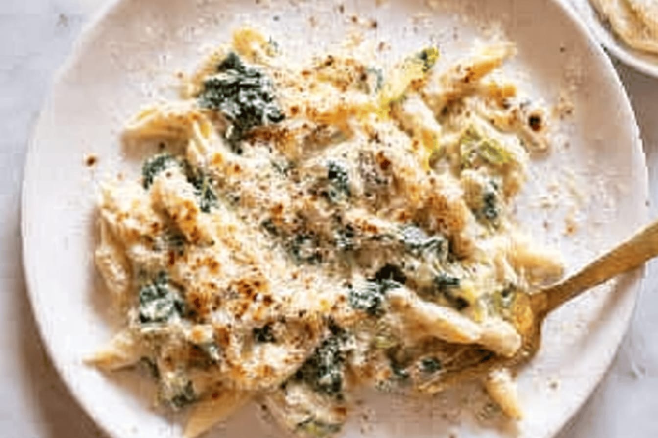Spinach Artichoke Pasta Skillet Recipe