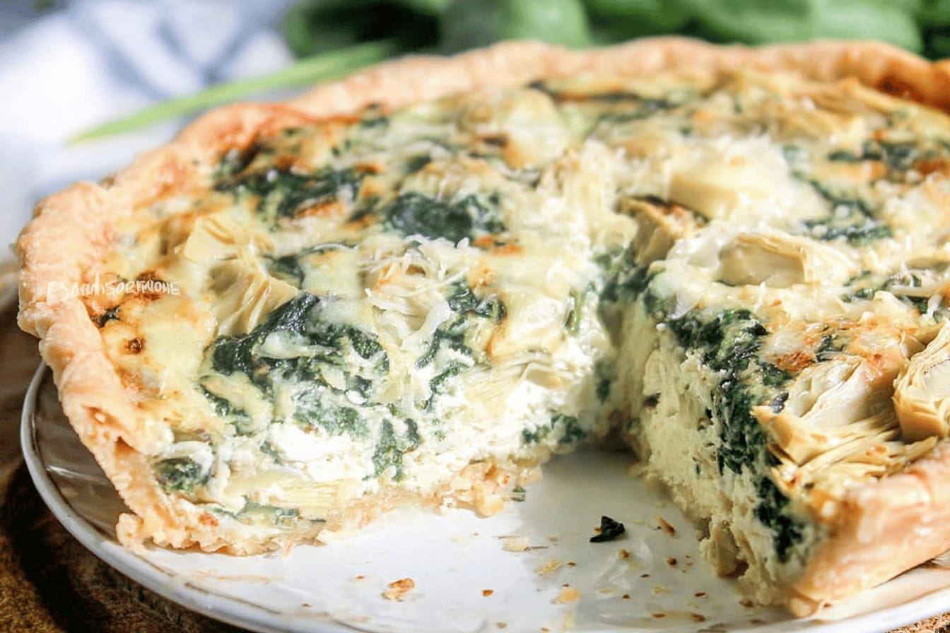 Spinach Artichoke Quiche Recipe Delightful Flavor
