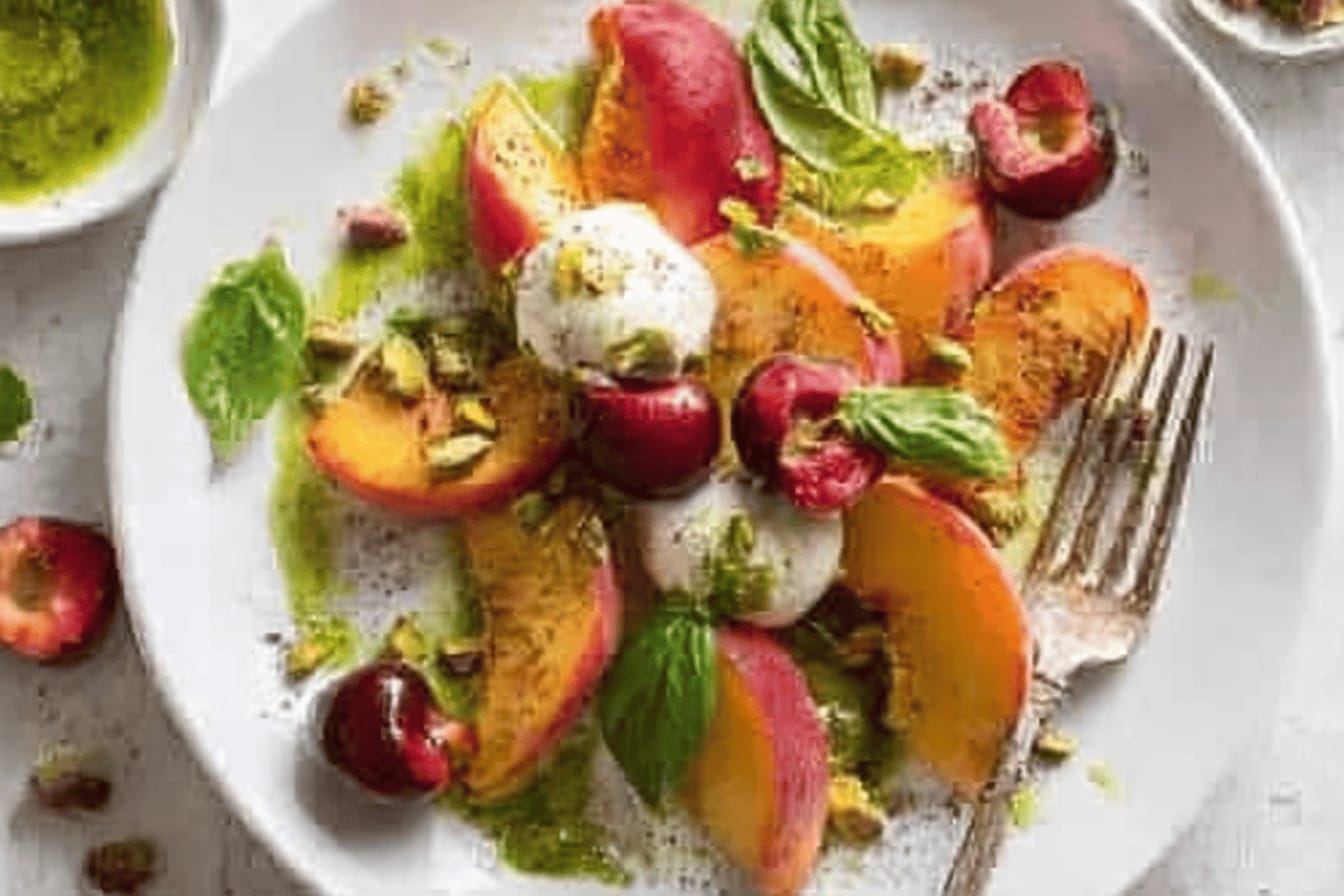 Stone Fruit Caprese Salad Recipe Delight