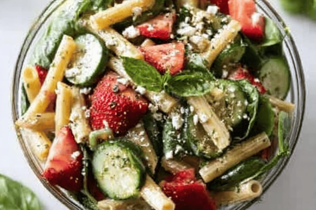 Strawberry Pasta Salad Delightful Recipe