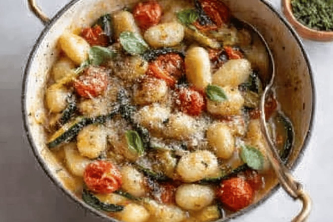 Summer Garden Skillet Gnocchi Recipe