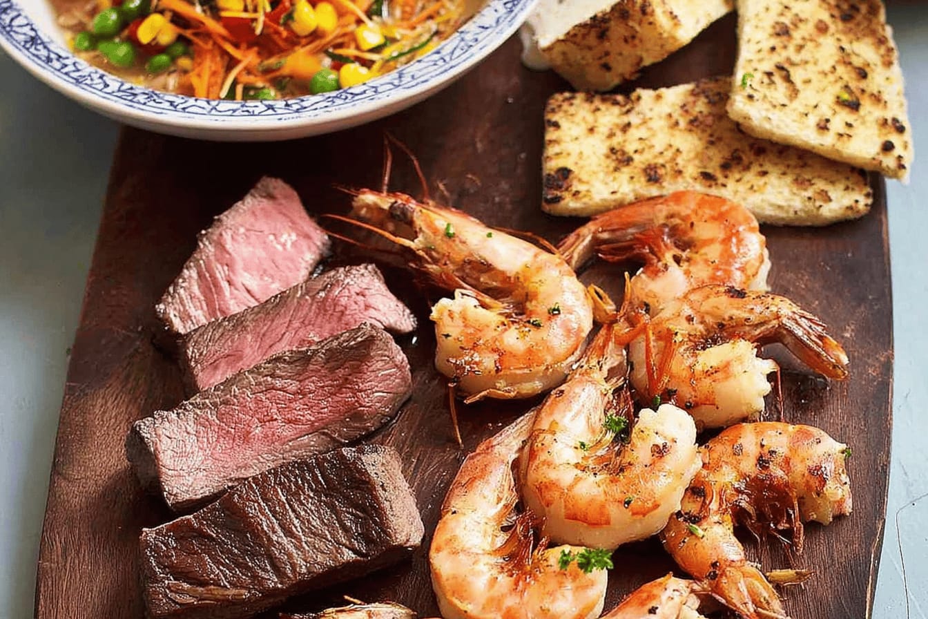 Surf and Turf with Seafood Delight Recipe