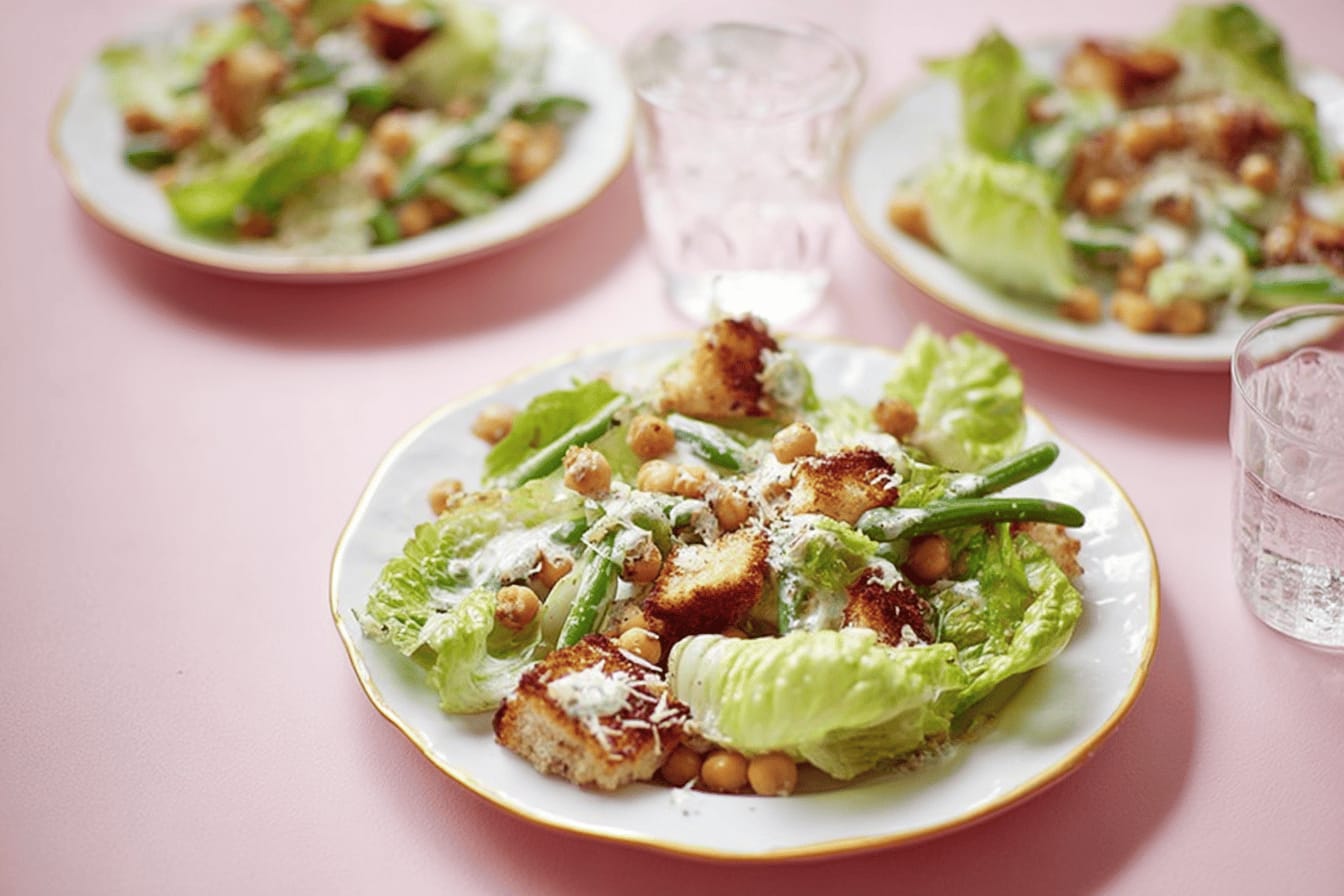 Veggie Caesar Salad Recipe by Jamie Oliver