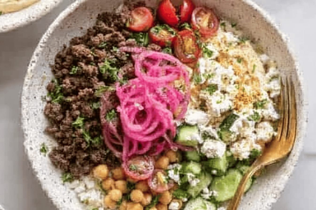 Weeknight Mediterranean Beef Bowls Recipe