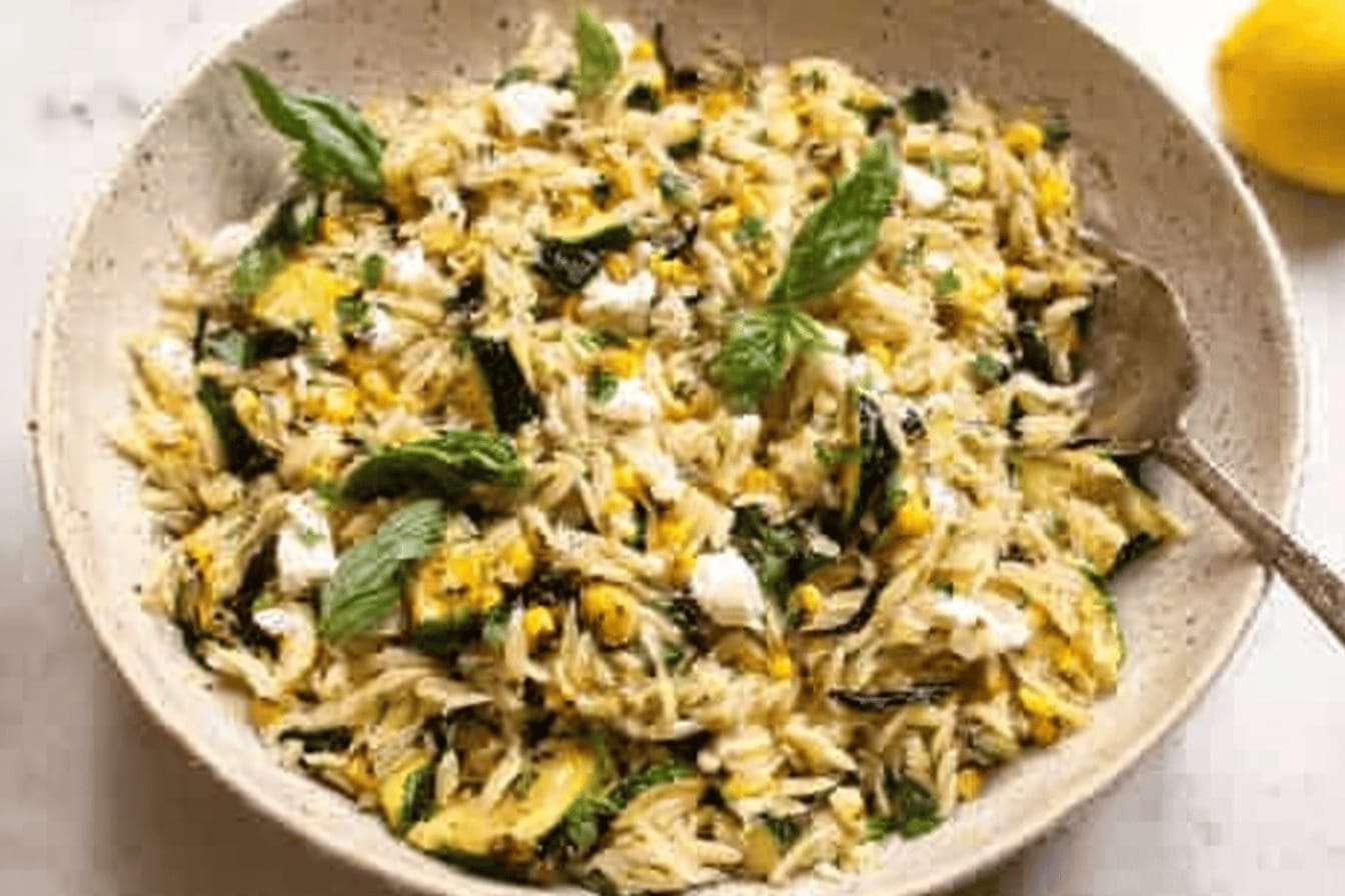 Zucchini Corn Orzo: Fresh Summer Delight