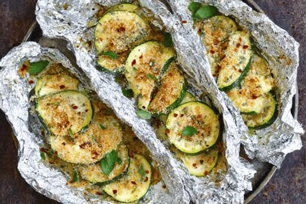 Zucchini Parmesan Foil Packets Recipe