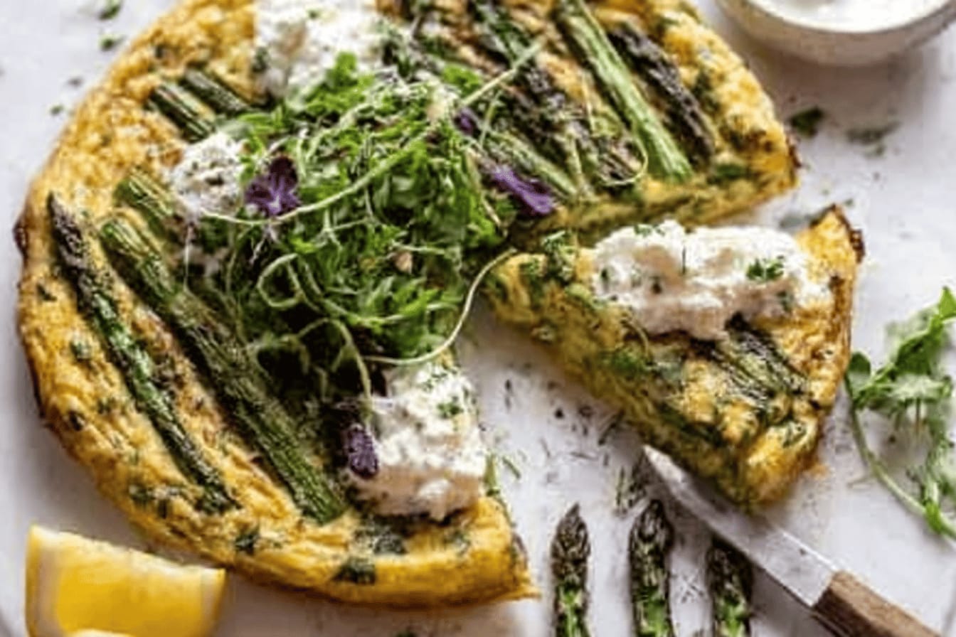 Asparagus Soufflé Frittata Recipe Delight