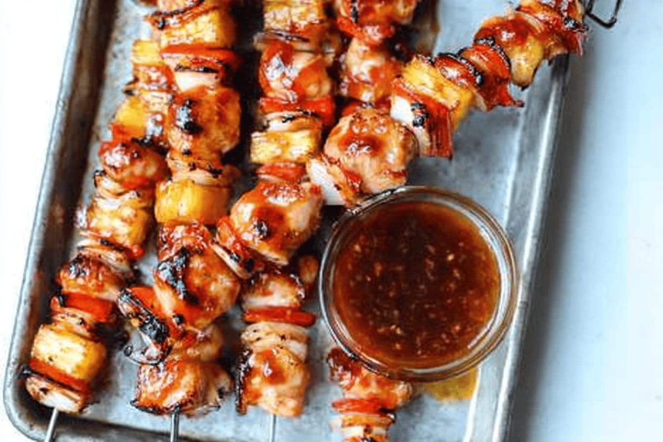 BBQ Pineapple Chicken Kabobs Recipe
