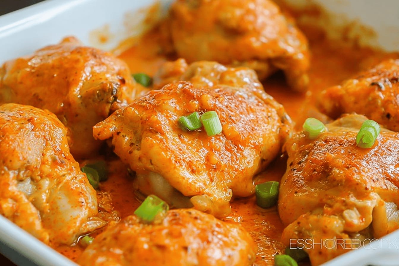 Baked Buffalo Chicken Thighs Recipe