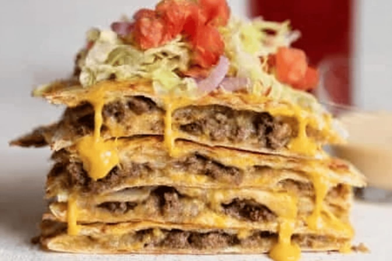 Baked Cheeseburger Quesadillas Recipe Delight
