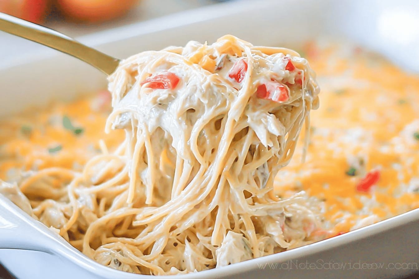 Baked Chicken Spaghetti Recipe for Easy Family Dinner