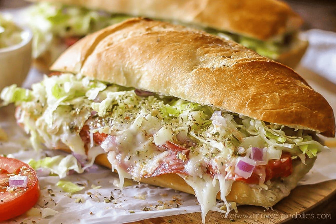 Baked Italian Grinder Sandwiches Recipe