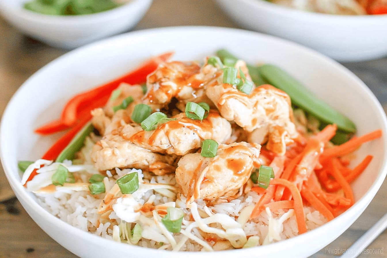 Bang Bang Chicken Bowls Recipe for Families