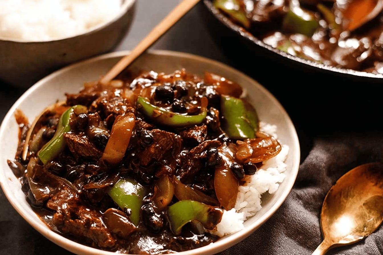 Beef in Black Bean Sauce Recipe