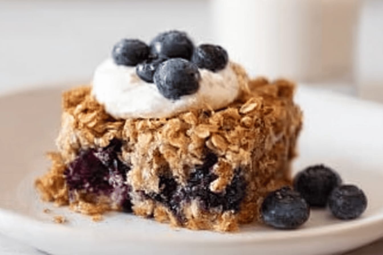Blueberry Muffin Baked Oatmeal Recipe