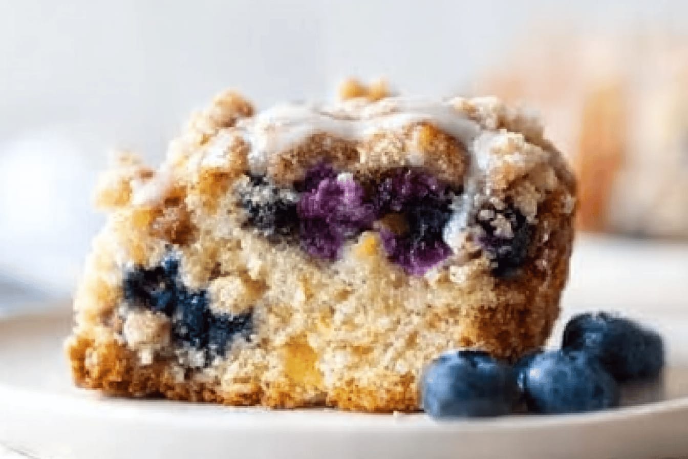 Blueberry Peach Coffee Cake Recipe Delight