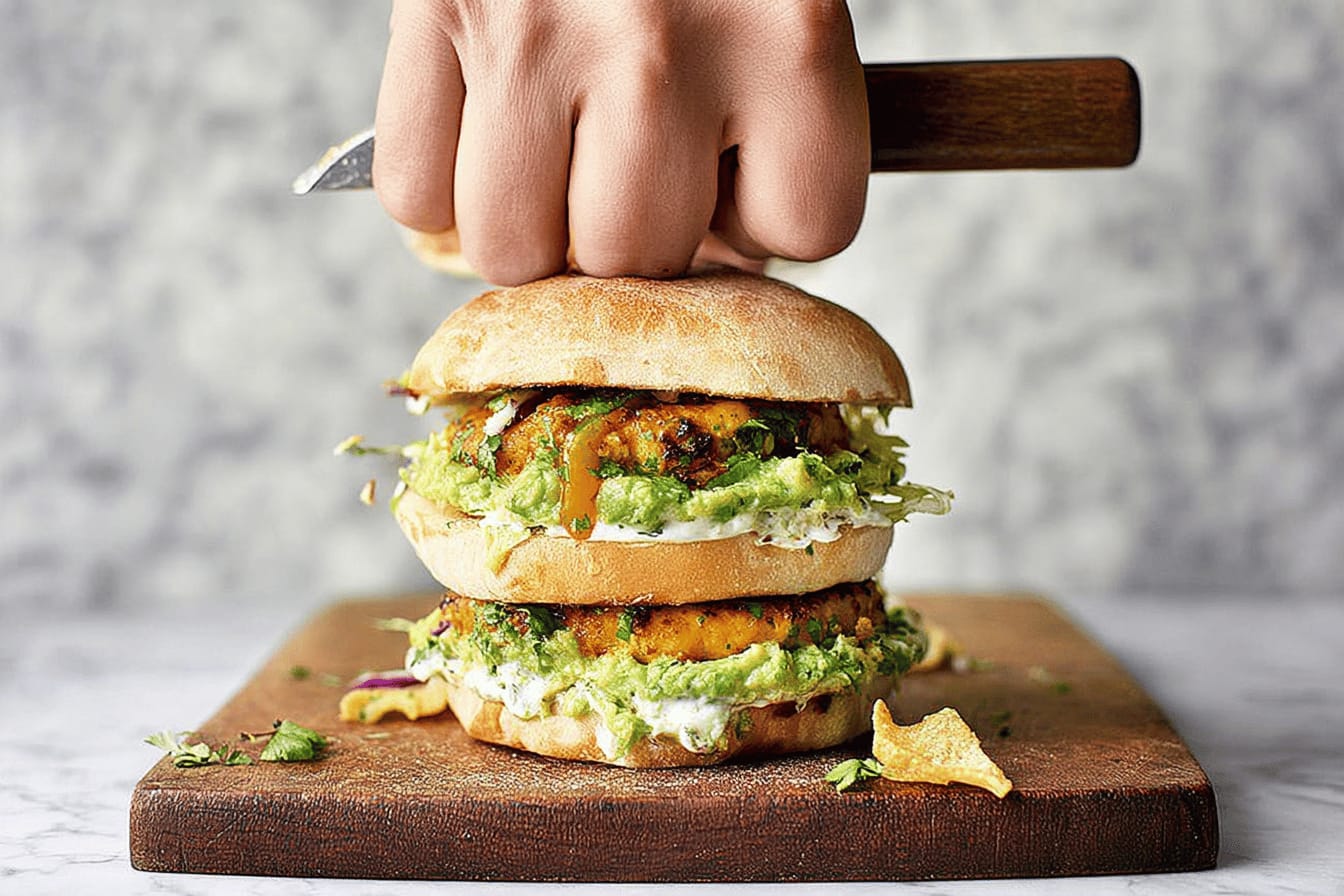 Brilliant Bhaji Burger Recipe by Jamie Oliver