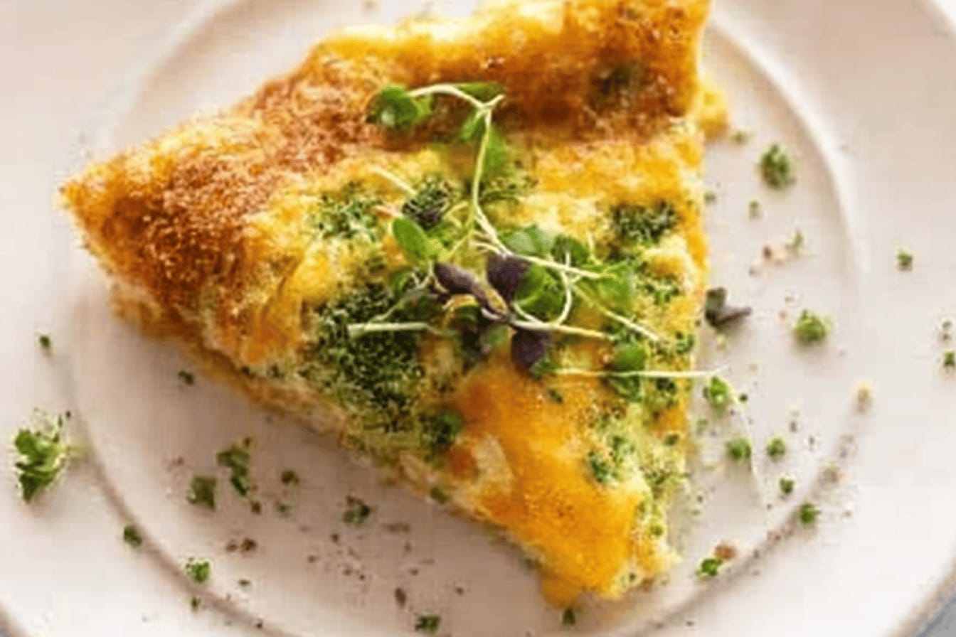 Broccoli Cheddar Frittata Recipe Delight