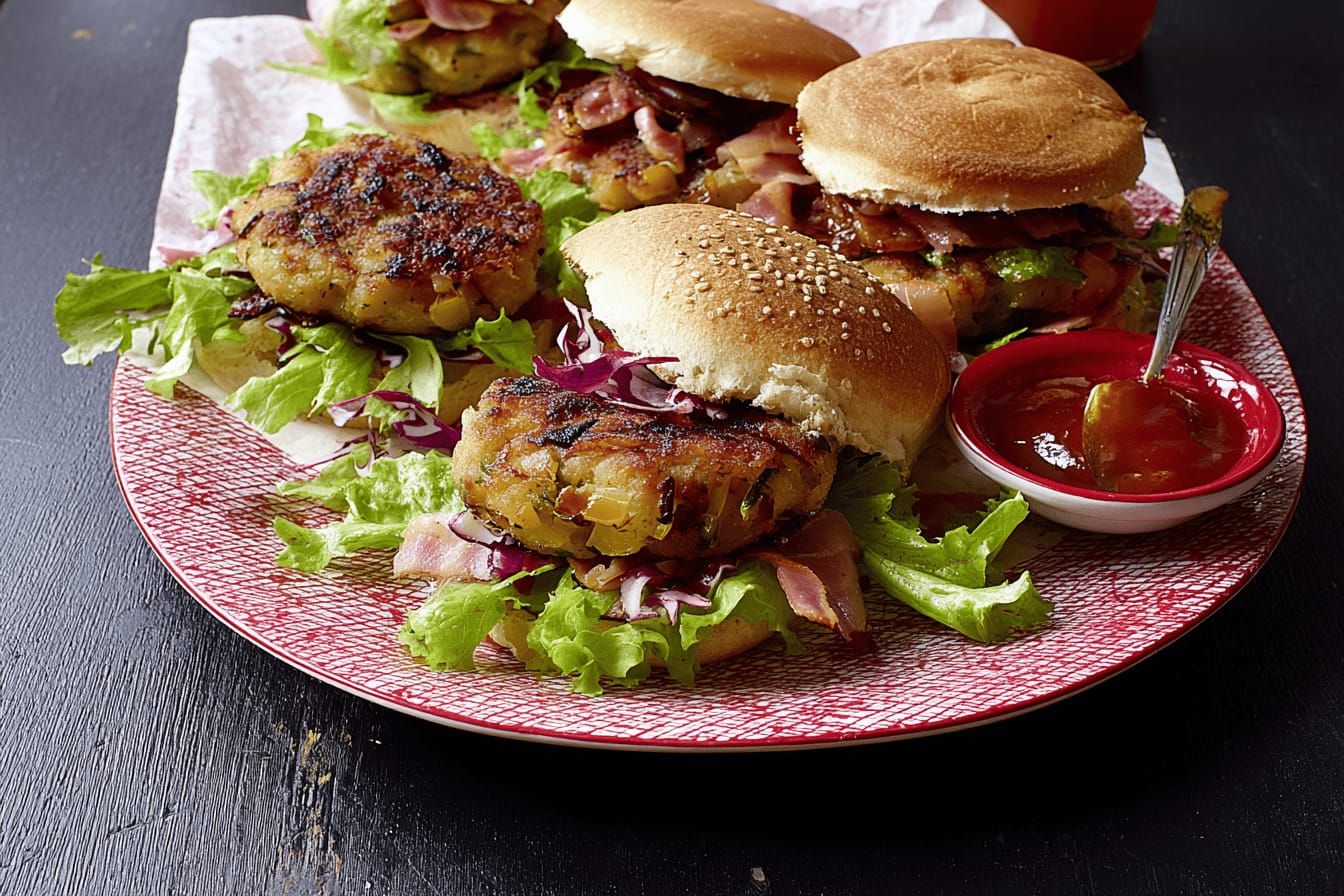 Bubble and Squeak Hamburgers Recipe by Jamie Oliver