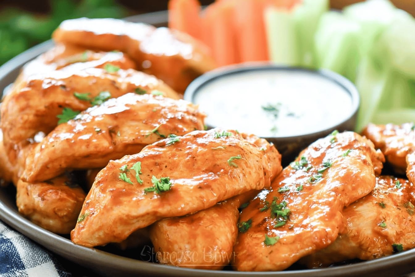 Buffalo Chicken Tenders Without Breading