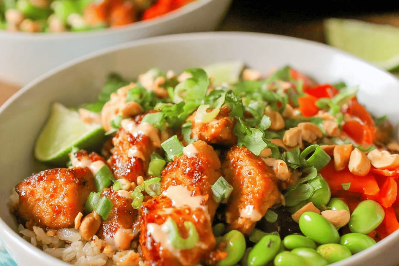 Chili Crunch Chicken Bowls Recipe